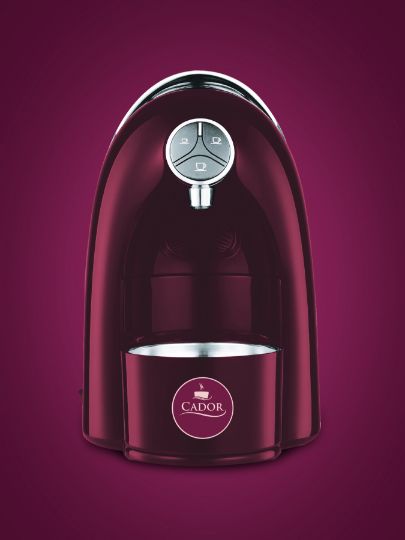 Picture of Cador Espresso Machine Burgundy Color