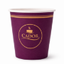 Cador 4 oz single wall burgundy cup pack of 50 - main product image